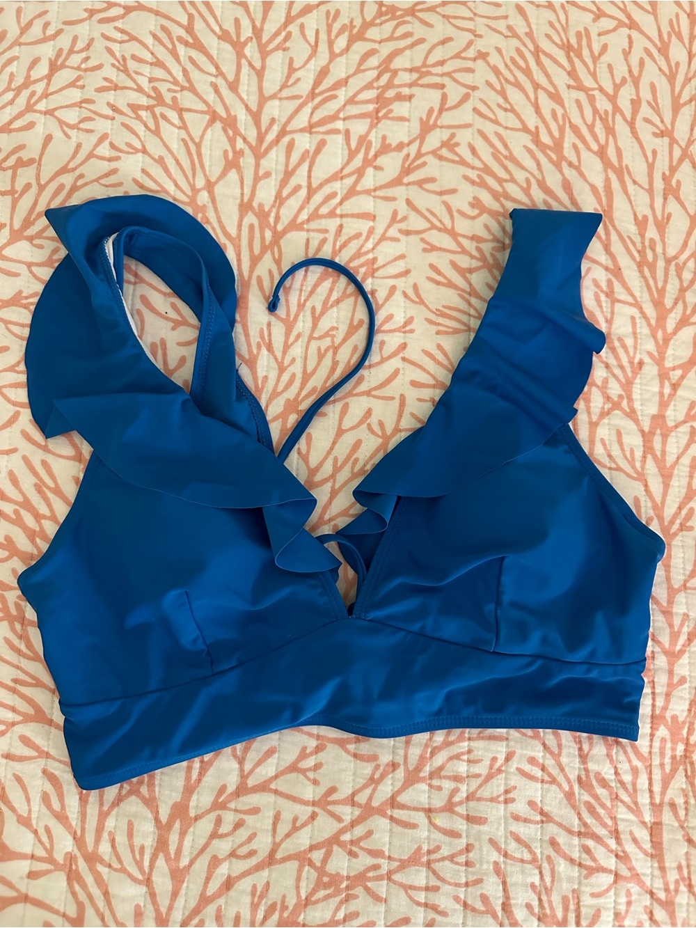 Blue swim top